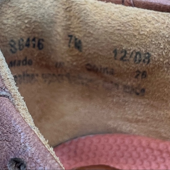 Clarks Brown Unstructured Leather Flats Size 7 Women's - Picture 4 of 9